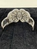 18K Gold Diamond Hinged Bangle Bracelet (Dayton, NJ) - 6