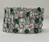 18K Gold Emeald & Diamond Bracelet (Dayton, NJ)