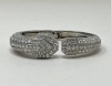 Platinum "David Webb" Diamond Hinged Bangle (Dayton, NJ)