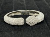 Platinum "David Webb" Diamond Hinged Bangle (Dayton, NJ)