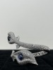Platinum & Stainless Steal Diamond & Sapphire Hinged Bracelet (Dayton, NJ) - 2
