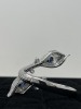 Platinum & Stainless Steal Diamond & Sapphire Hinged Bracelet (Dayton, NJ) - 3
