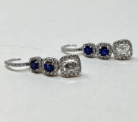 Platinum Sapphire Earrings (Dayton, NJ)
