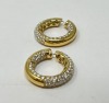 14K Gold Diamond Hoop Earrings (Dayton, NJ)