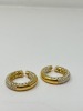 14K Gold Diamond Hoop Earrings (Dayton, NJ) - 2