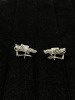Platinum Diamond French Clip Post Earrings (Dayton, NJ) - 3