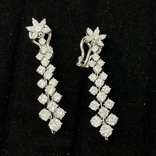 14K Diamond French Post Earrings (Dayton, NJ)