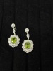 18K Gold Peridot & Diamond Earrings (Dayton, NJ) - 2