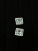 18K Gold "Diamond Direct" Diamond & Aquamarine Earrings (Dayton, NJ) - 2