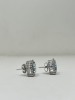 18K Gold "Diamond Direct" Diamond & Aquamarine Earrings (Dayton, NJ) - 4