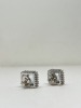 18K Gold "Diamond Direct" Diamond & Aquamarine Earrings (Dayton, NJ) - 5