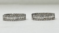 18K Gold Diamond Hoop Earrings (Dayton, NJ)