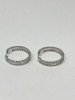18K Gold Diamond Hoop Earrings (Dayton, NJ) - 2