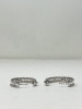 18K Gold Diamond Hoop Earrings (Dayton, NJ) - 4