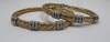 (2) 18K Gold Simon G Diamond His & Hers Bracelets (Dayton, NJ)