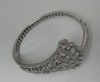 18K Gold Montega Diamond Hindged Bangle Bracelet (Dayton, NJ) - 2