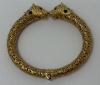 18K Gold Maramenos Sapphire, Ruby & Diamond Panther Head Bracelet (Dayton, NJ) - 3