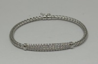 18K Gold Diamond Woven Bracelet (Dayton, NJ)
