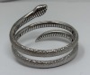 18K Gold Diamond & Emerald Hindged Snake Bracelet (Dayton, NJ) - 4