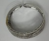 18K Gold Diamond Hindged Bangle Bracelet (Dayton, NJ) - 2