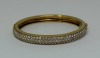 18K Gold Kirt Wayne Diamond Hindged Bangle Bracelet (Dayton, NJ)