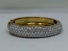 18K Gold Diamond Hindged Bangle Bracelet (Dayton, NJ)