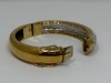 18K Gold Diamond Hindged Bangle Bracelet (Dayton, NJ) - 3