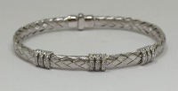 18K Gold Emerald & Diamond Hindged Bracelet (Dayton, NJ)