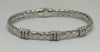 18K Gold Emerald & Diamond Hindged Bracelet (Dayton, NJ)