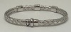 18K Gold Emerald & Diamond Hindged Bracelet (Dayton, NJ) - 3