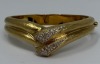 18K Gold Diamond Bangle Bracelet (Dayton, NJ)