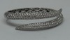 18K Gold Roberto Coin Diamond Hindged Bangle Bracelet (Dayton, NJ)