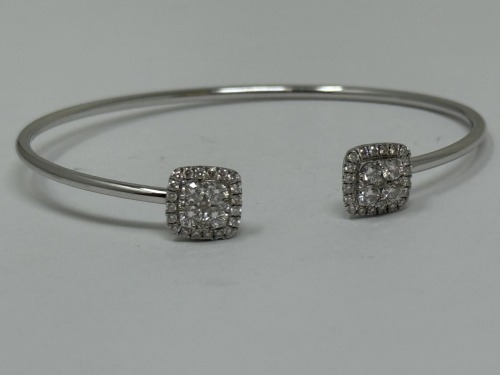 Sterling Silver & Gold Plated Monica Vinader Diamond Bracelet (Dayton, NJ)