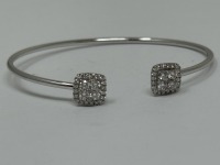 Sterling Silver & Gold Plated Monica Vinader Diamond Bracelet (Dayton, NJ)