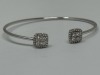 Sterling Silver & Gold Plated Monica Vinader Diamond Bracelet (Dayton, NJ)