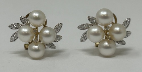 (5) Pair of 14K Gold Earrings (Dayton, NJ)