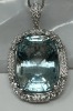 (1) 18K Gold Chain Necklace & (1) 14K Gold Diamond & Topaz Pendant (Dayton, NJ)