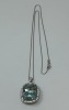 (1) 18K Gold Chain Necklace & (1) 14K Gold Diamond & Topaz Pendant (Dayton, NJ) - 2