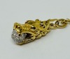 (1) 18K Gold Chain Necklace & (1) 18K Gold Dragon Diamond Pendant (Dayton, NJ) - 2