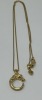 (1) 18K Gold Chain Necklace & (1) 18K Gold Dragon Sapphire Pendant (Dayton, NJ)