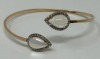 18K Gold Moonstone & Diamond Cuff Bracelet (Dayton, NJ)