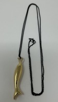 Stainless Steel Chain & 18K Gold Pendant (Dayton, NJ)