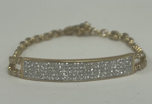 14K Gold Diamond Bracelet (Dayton, NJ)