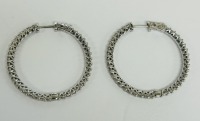 14K Gold Diamond Hoop Earring (Dayton, NJ)