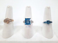 (3) 10K Rings