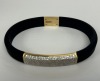 18K Gold & Rubber David Yurman Diamond Bracelet (Dayton, NJ)