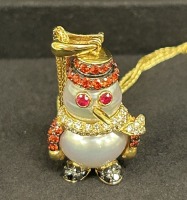 14K yellow gold pendant and chain (Dayton, NJ)
