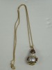 14K yellow gold pendant and chain (Dayton, NJ) - 2