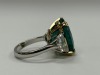 18K Gold & Platinum Emerald & Diamond Ring (Dayton, NJ) - 2