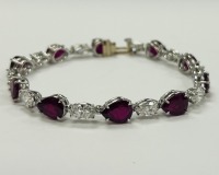 Platinum Ruby & Diamond Bracelet (Dayton, NJ)